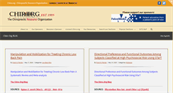 Desktop Screenshot of chiro.org