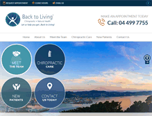 Tablet Screenshot of chiro.co.nz